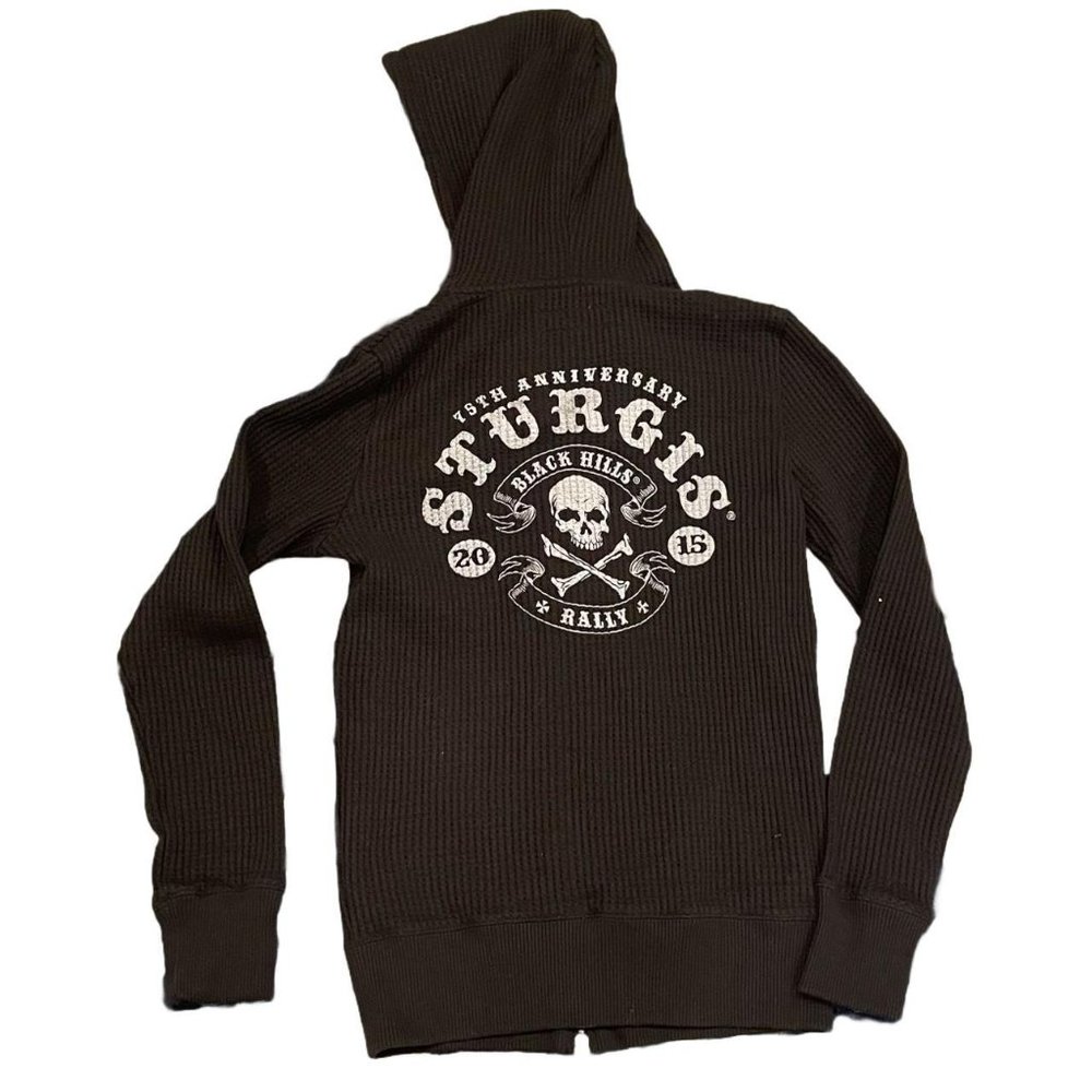 knit sturgis 75th anniversary motorcycle rally jacket